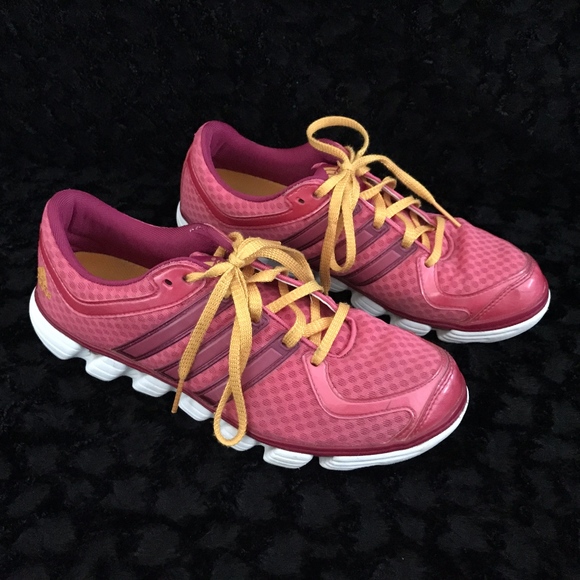 adidas Shoes - Adidas Womens Running Shoes Pink Orange Lace SZ 9